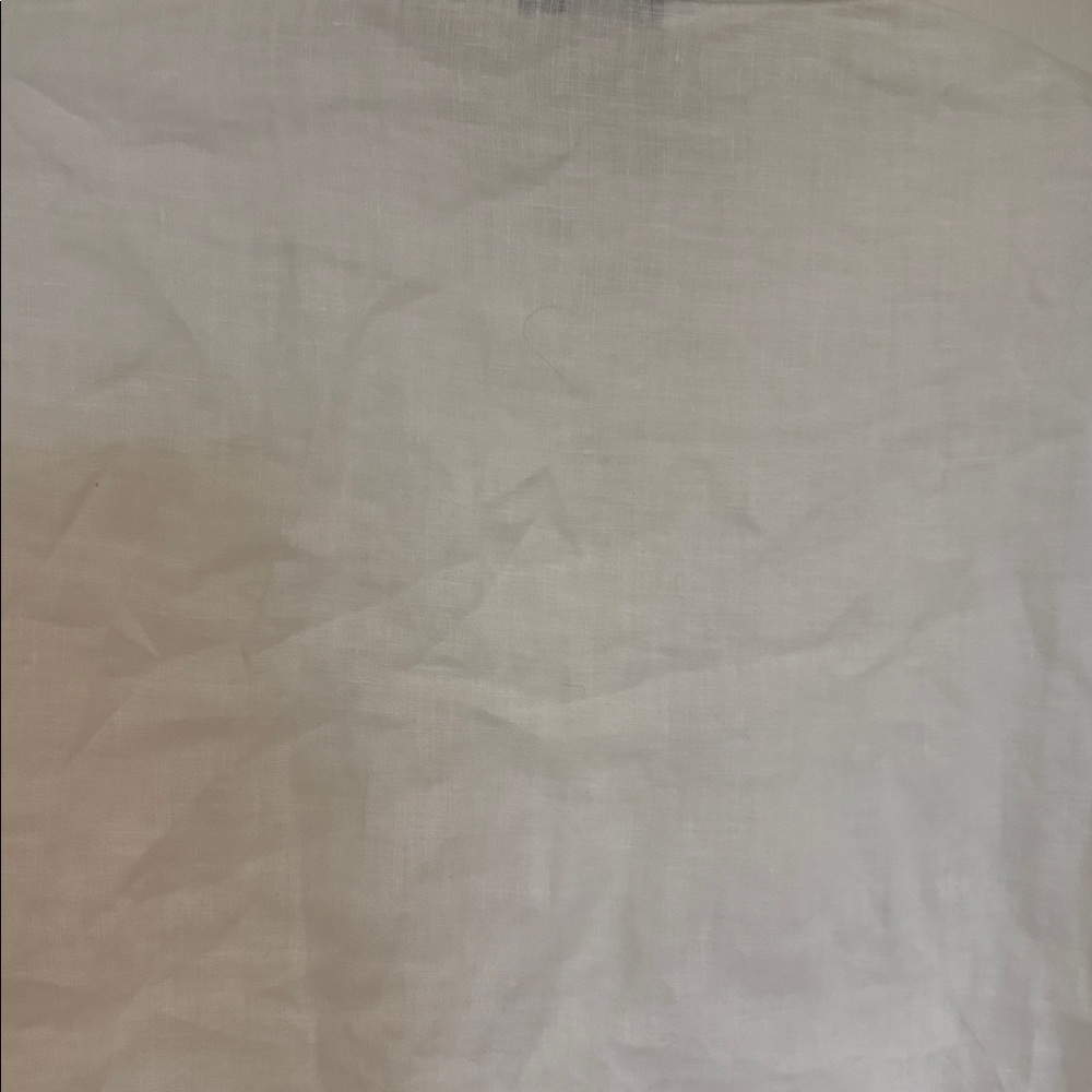 Vince White Linen-Blend Button Collar Shirt - Picture 7 of 7